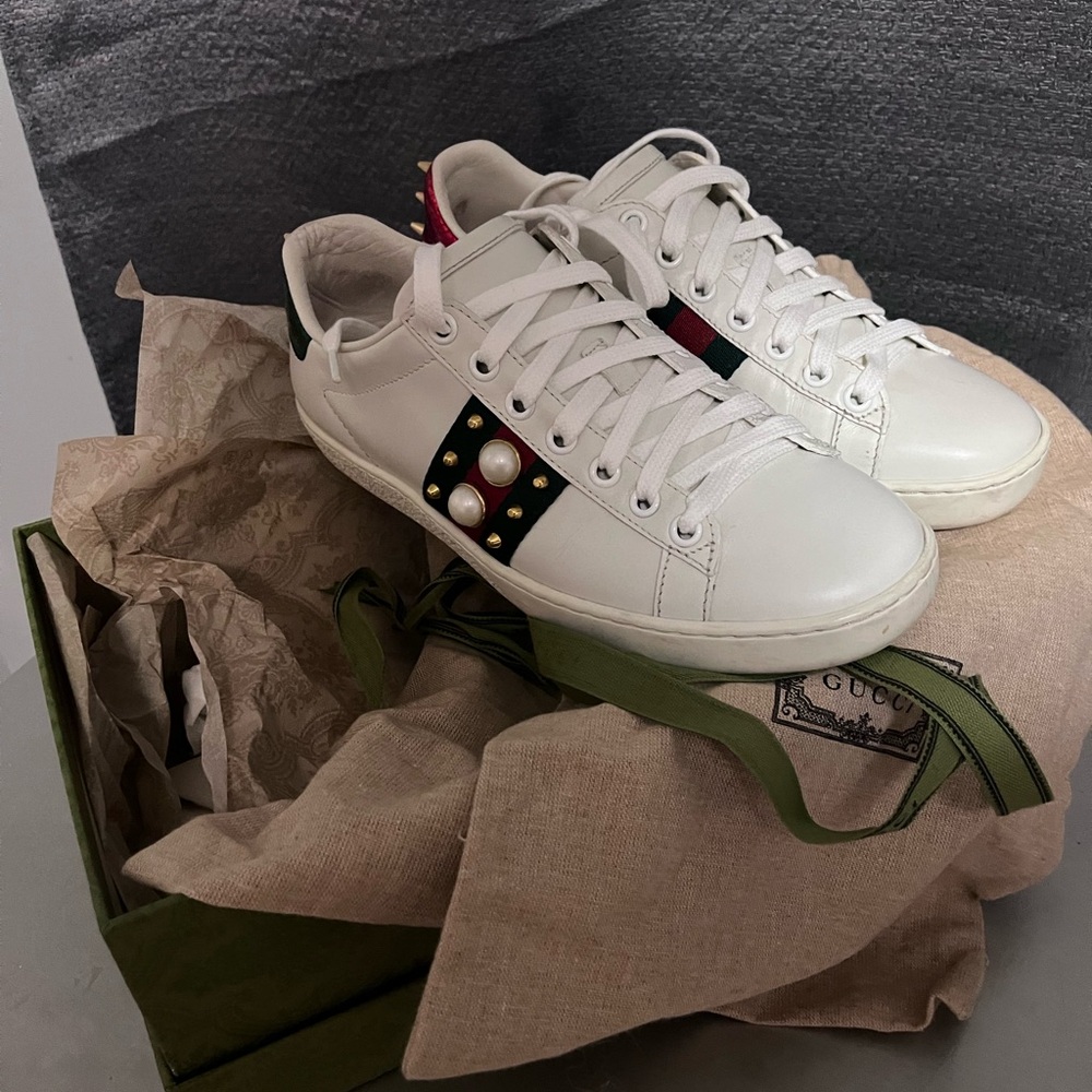 Gucci Ace Sneakers With Studs
